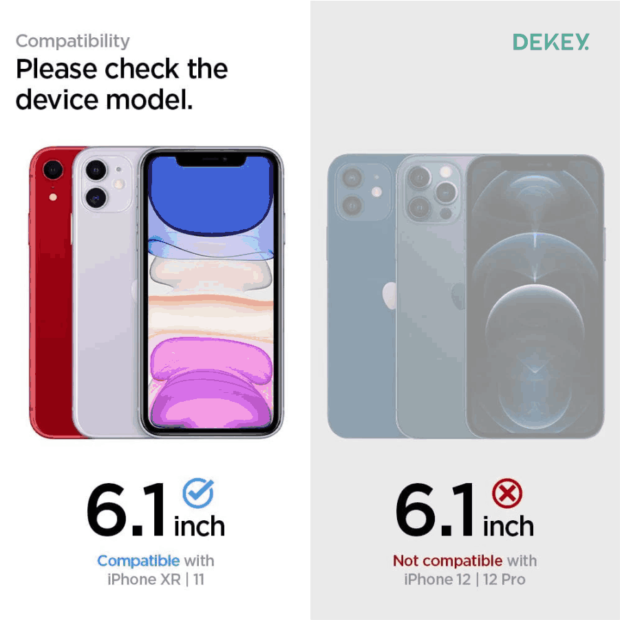 Dekey Master Glass Premium iPhone XR 8