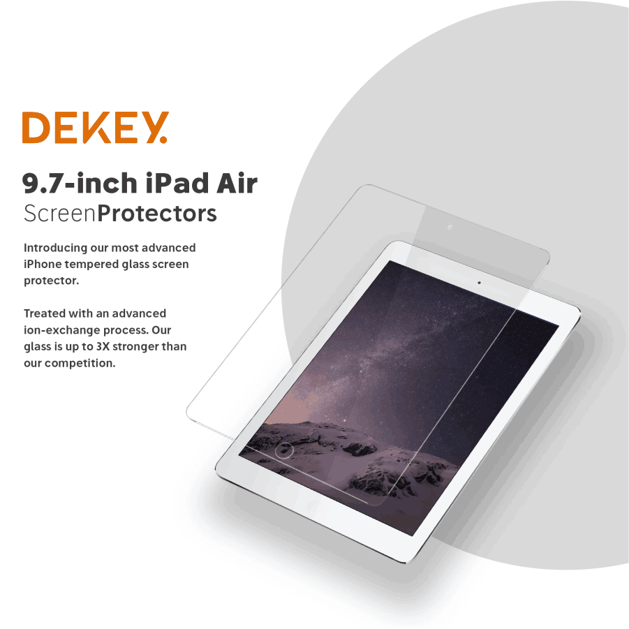 Dekey Master Glass Premium iPad 9.7 inch 7