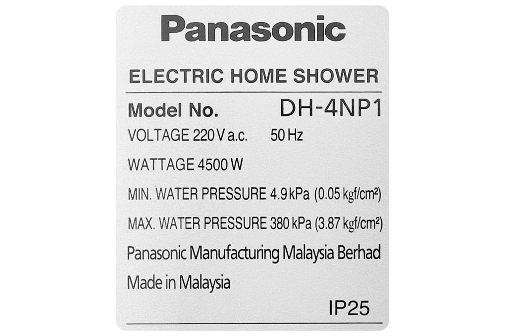 Máy nước nóng Panasonic 4500W DH-4NP1VS 5