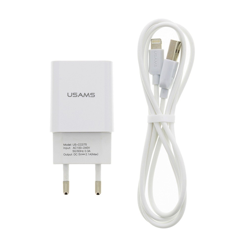 Cốc sạc T21 Charger kit - T18 single USB EU charger + Uturn Micro cable