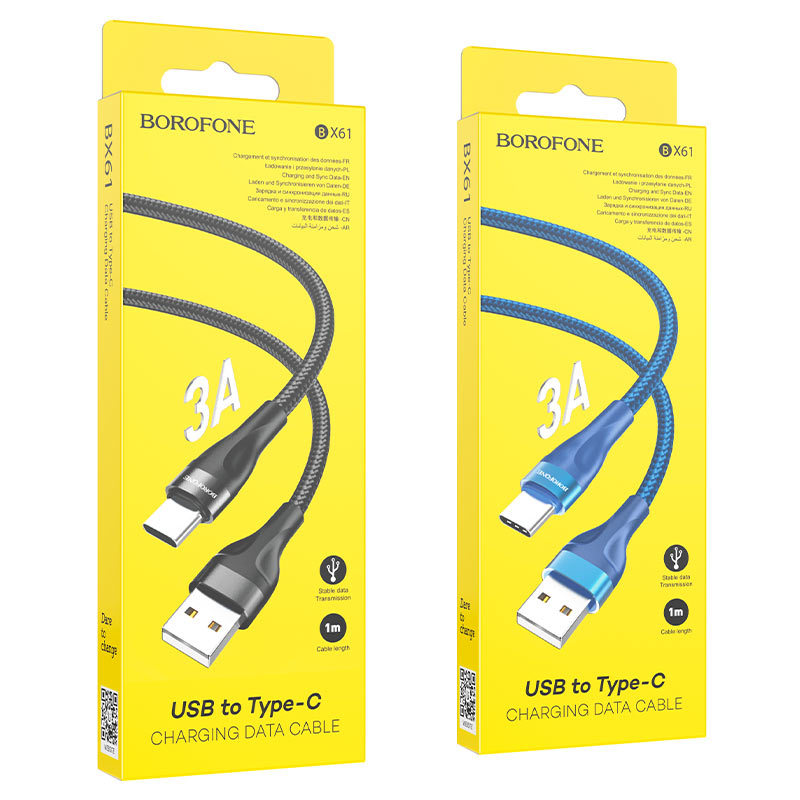 Cáp sạc Borofone BX61 USB  to USB - C 7