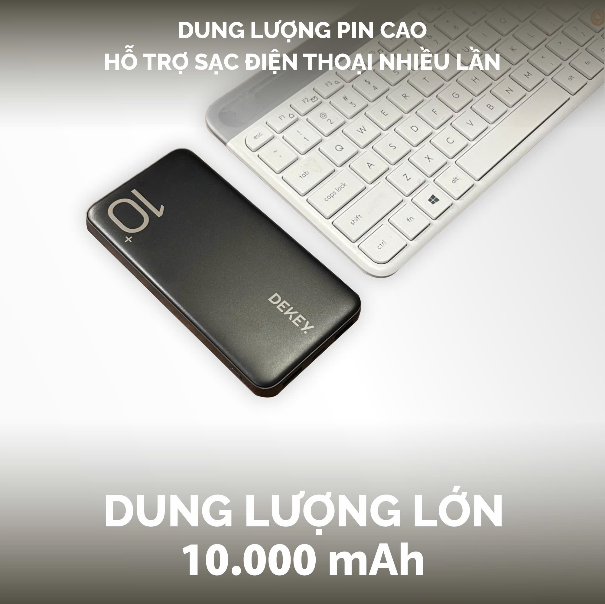 Pin Dự Phòng DEKEY Power Pioneer 10.000mAh Power Bank 5